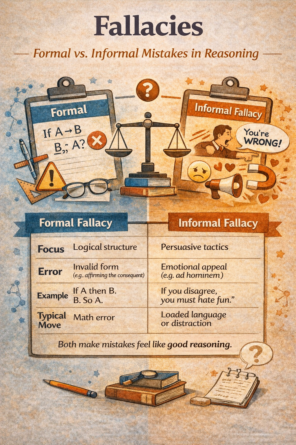 Fallacies : Understanding Formal and Informal Mistakes in Reasoning ...